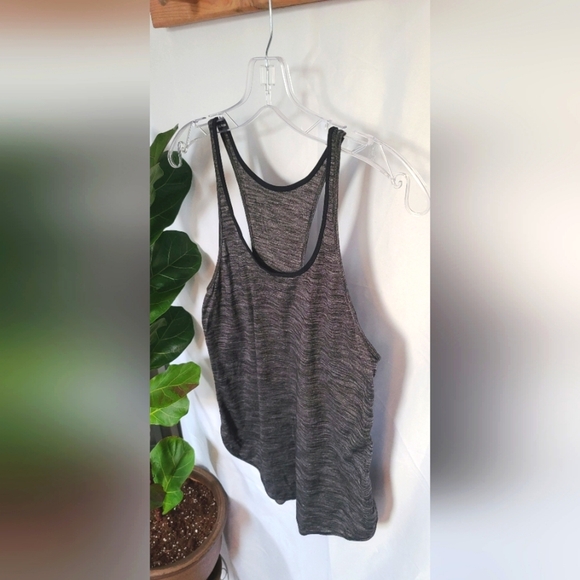 🍋 Lululemon Tank-  Charcoal Gray/Black - size 6/8 - Picture 2 of 4